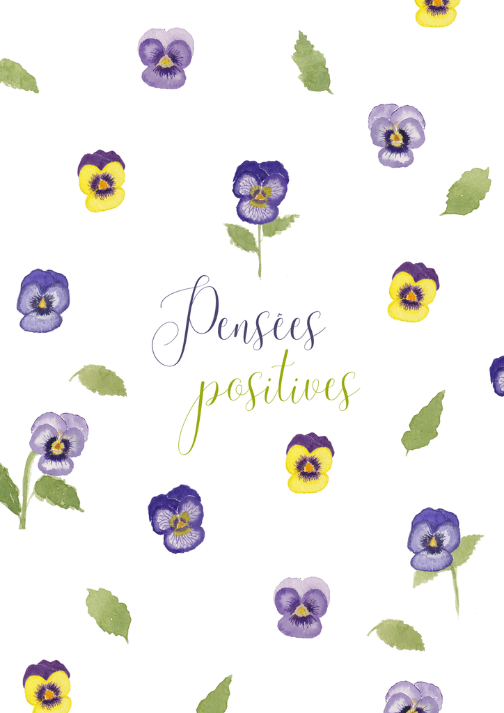 Carte A6 "Pensées positives" 