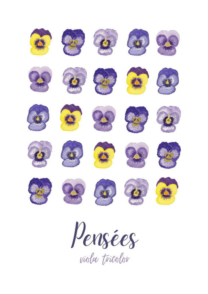 Affiche A4 "Pensées"
