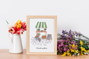 Affiche A5 "Marché aux fleurs"