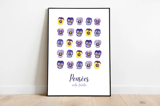 Affiche A3 "Pensées "
