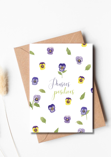 Carte A6 "Pensées positives" 