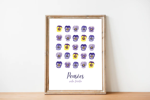 Affiche A4 "Pensées"
